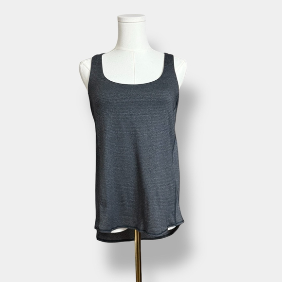 LULULEMON Wild Heathered Black Tank, Athletic Top, Sz 6 - Picture 2 of 16